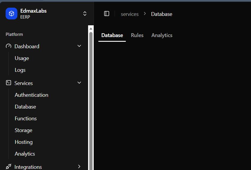 EdmaxLabs Console Settings Screenshot